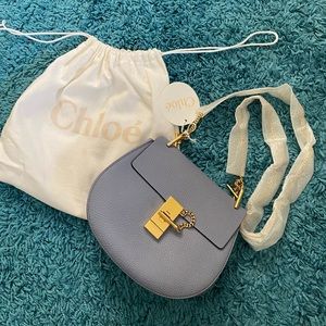 Authentic Chloe Drew Bag Washed Blue Small NWT
